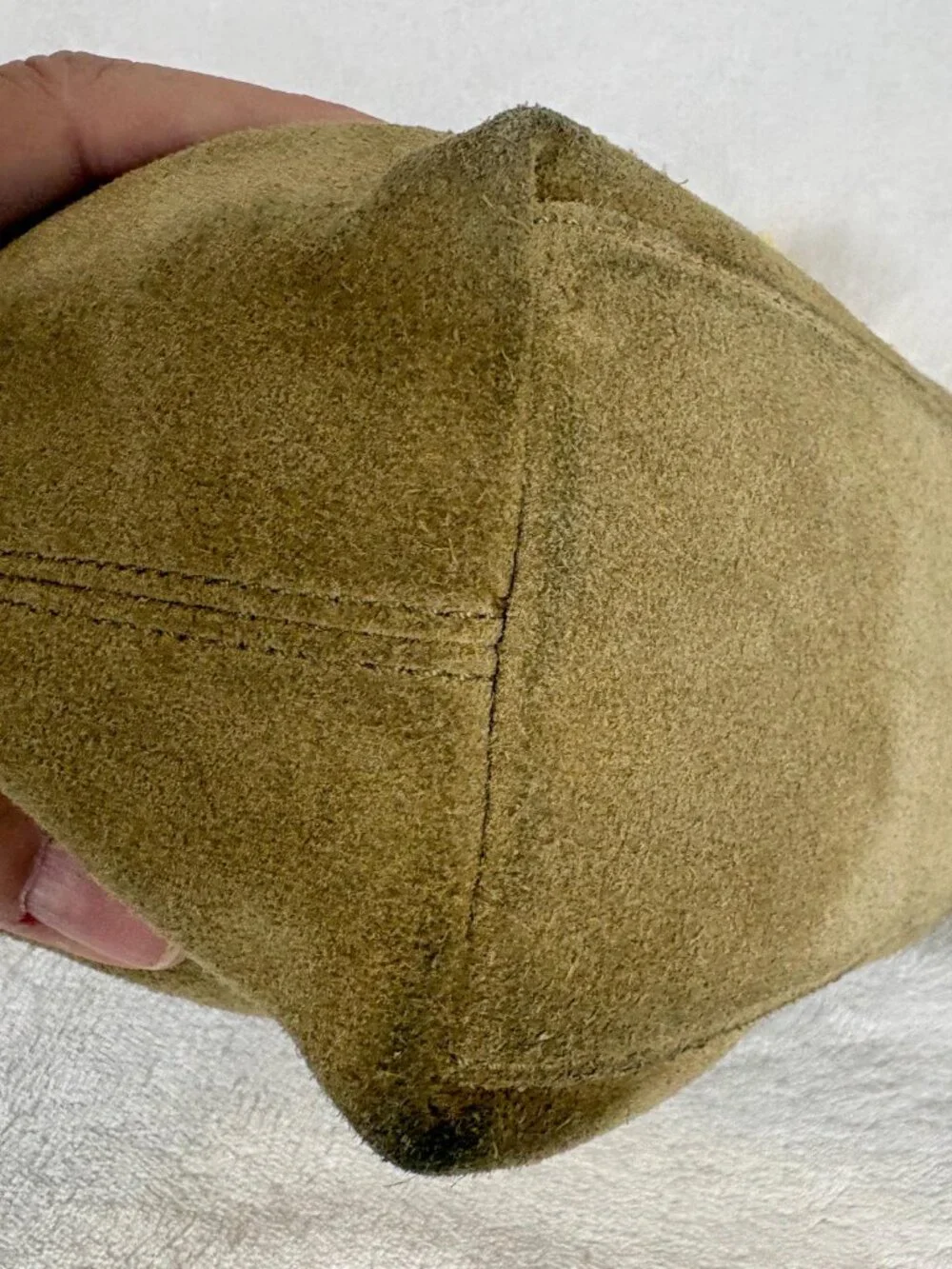Coach Vintage Y2K Hampton Suede Demi Hobo Bag in Brown with Charm